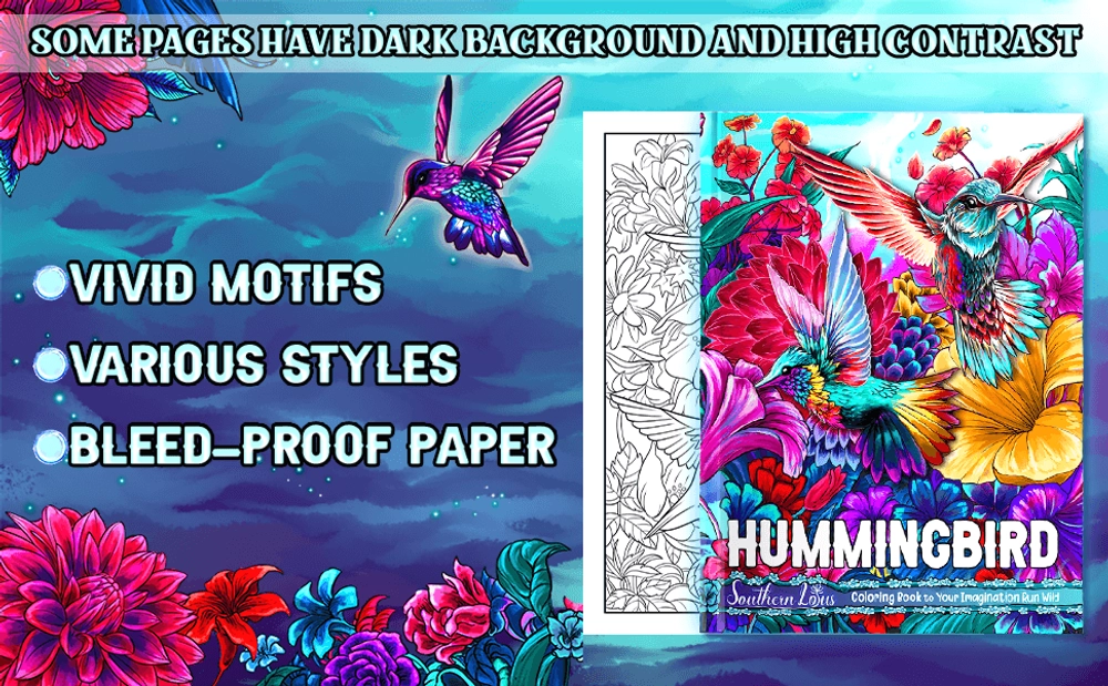 Hummingbird Coloring Book - content plus - 1