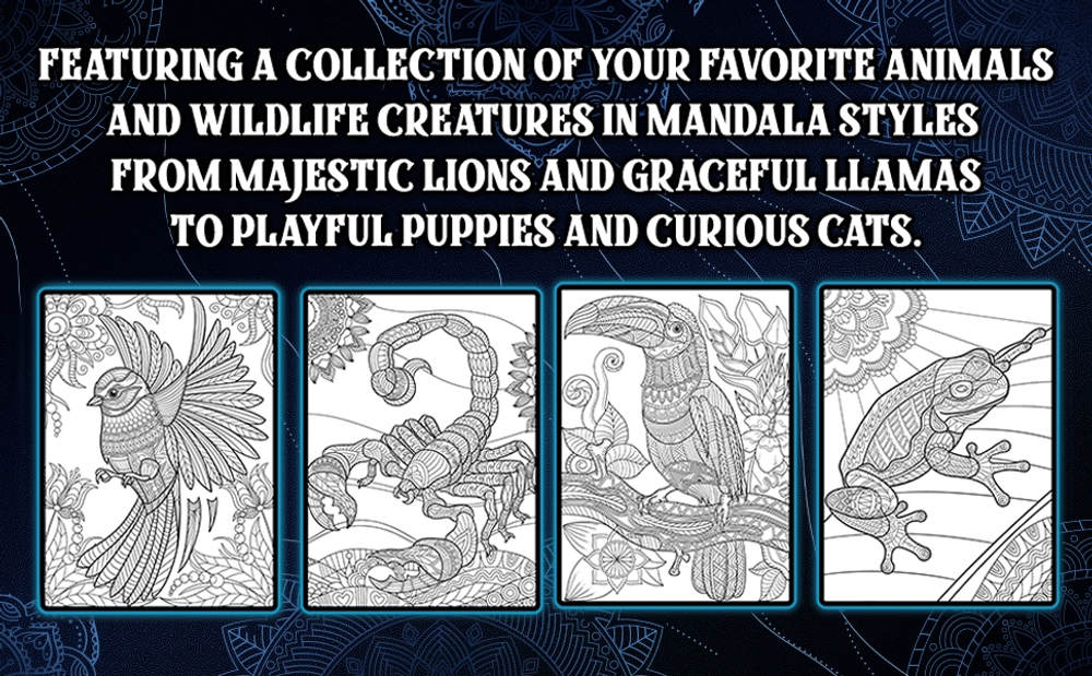 50 Animals Coloring Book - content plus - 2