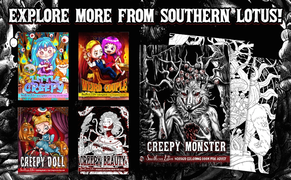 Creepy Monster Coloring Book - content plus - 3
