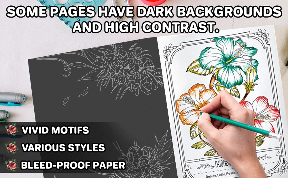 The Secret of Flowers Coloring Book - content plus - 1
