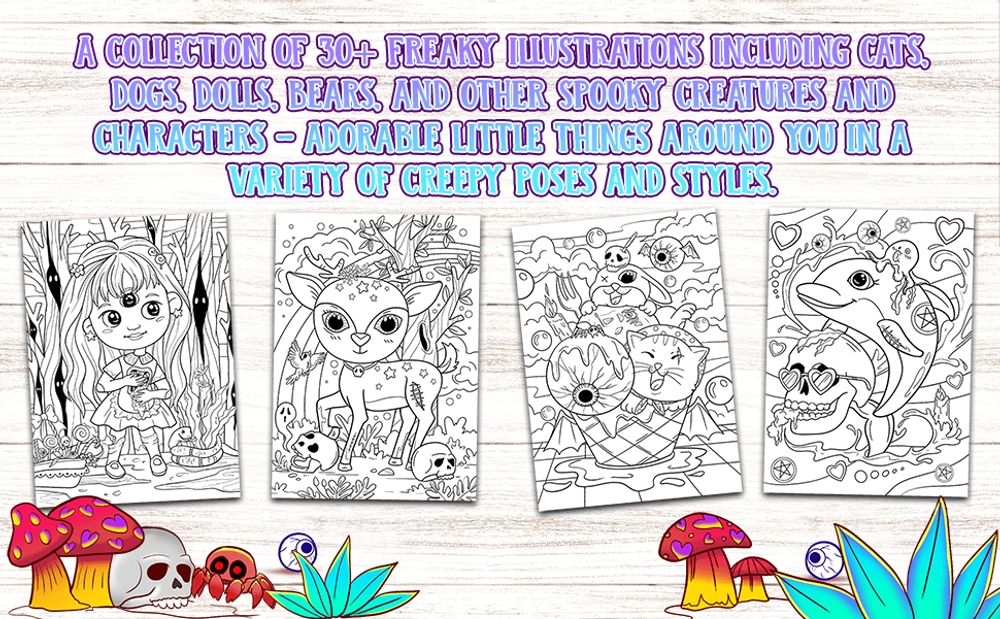 Little Creepy Coloring Book - content plus - 2