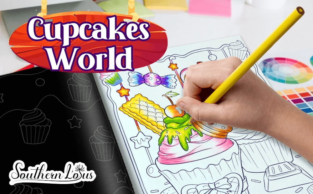 Cupcakes World Coloring Book - content plus - 0