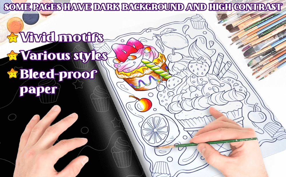 Cupcakes World Coloring Book - content plus - 1