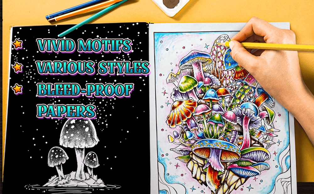 Magical Mushroom Coloring Book - content plus - 1