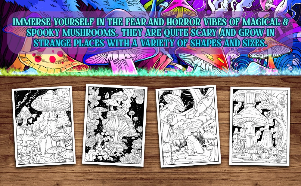 Magical Mushroom Coloring Book - content plus - 2