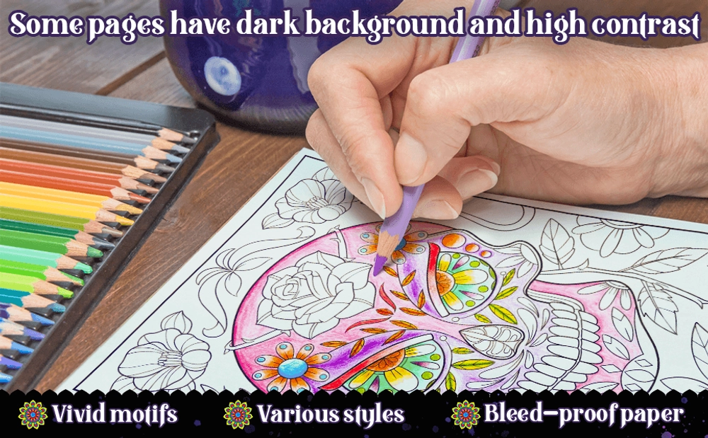 Sugar Skull Coloring Book - content plus - 1