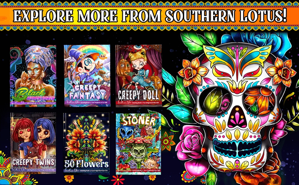 Sugar Skull Coloring Book - content plus - 3