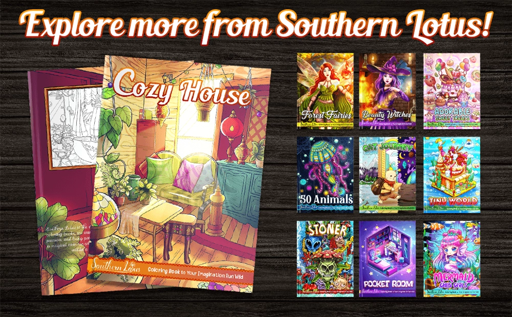 Cozy House Coloring Book - content plus - 3