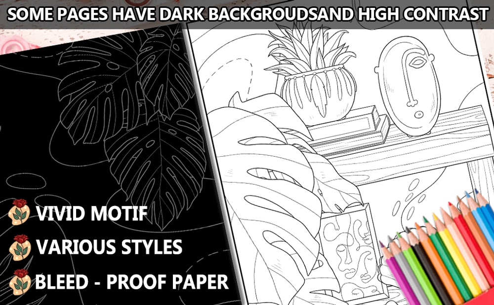 Minimalist Art Life Coloring Book - content plus - 1