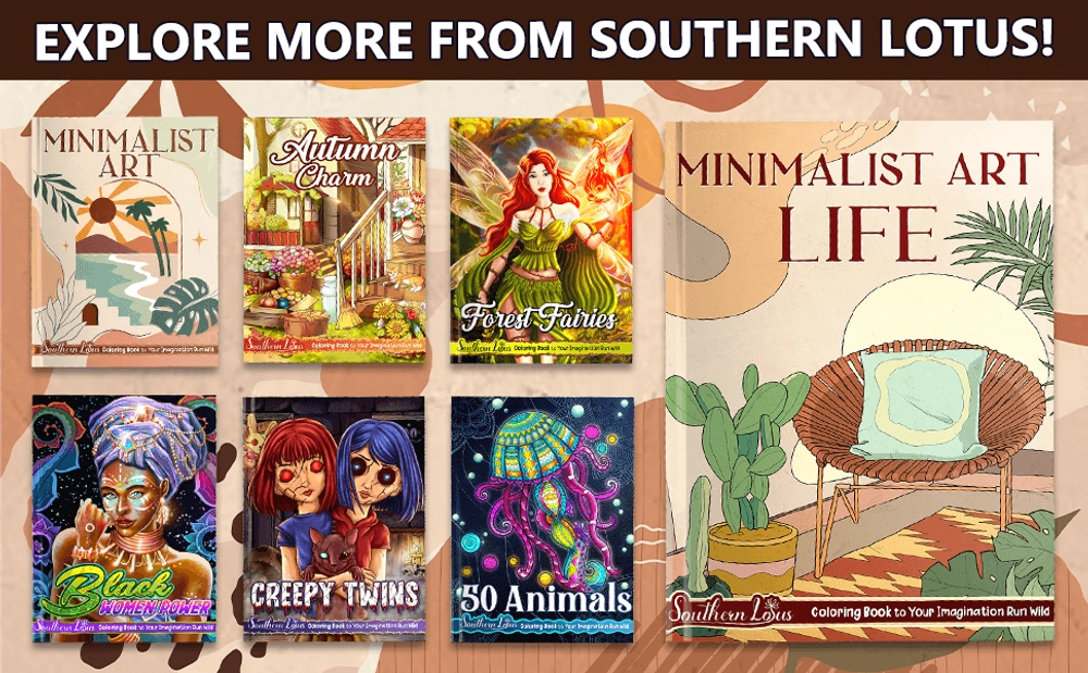 Minimalist Art Life Coloring Book - content plus - 3