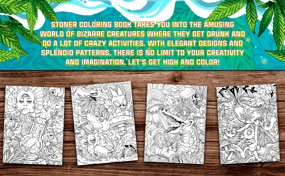 Stoner Coloring Book - content plus - 2