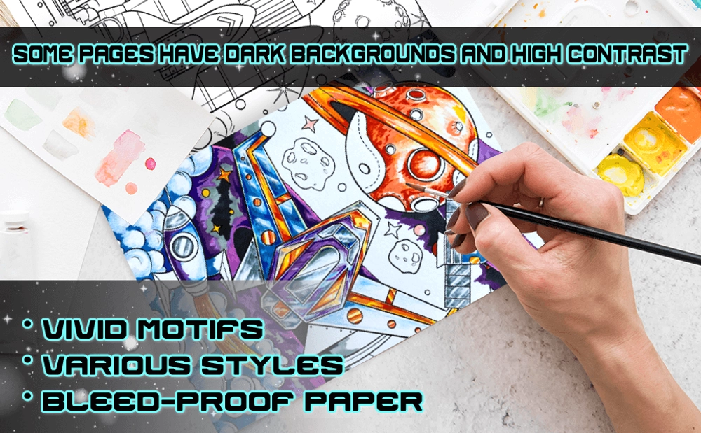 Outer Space Coloring Book - content plus - 1
