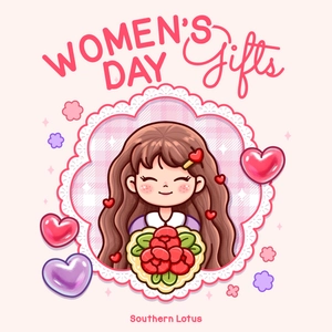Free Printable Coloring Page Gift for Women's Day - Celebrate with Art & Relaxation! 🌸  Happy Women's Day!