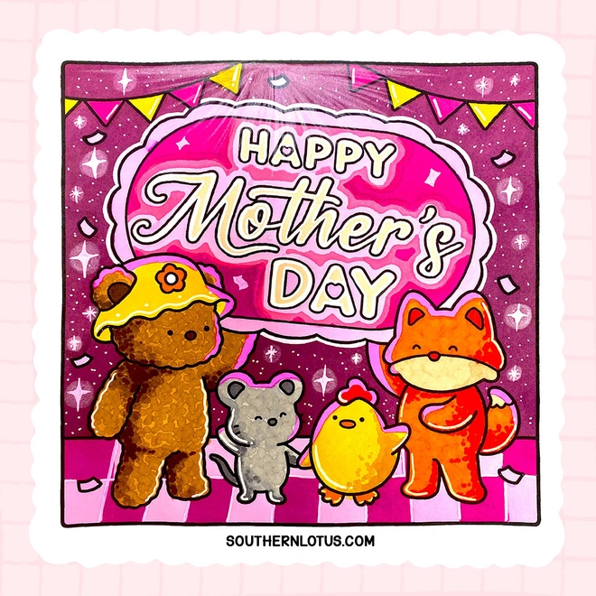 Printable Mother's Day Coloring Page - Cozy Heart
