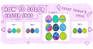 How to Color Decorative Easter Eggs Step by Step Guide with Free Coloring Pages