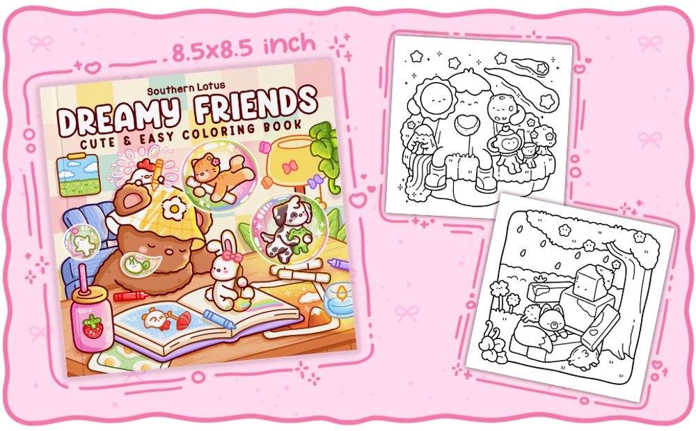 Dreamy Friends Coloring Book - content plus - 2