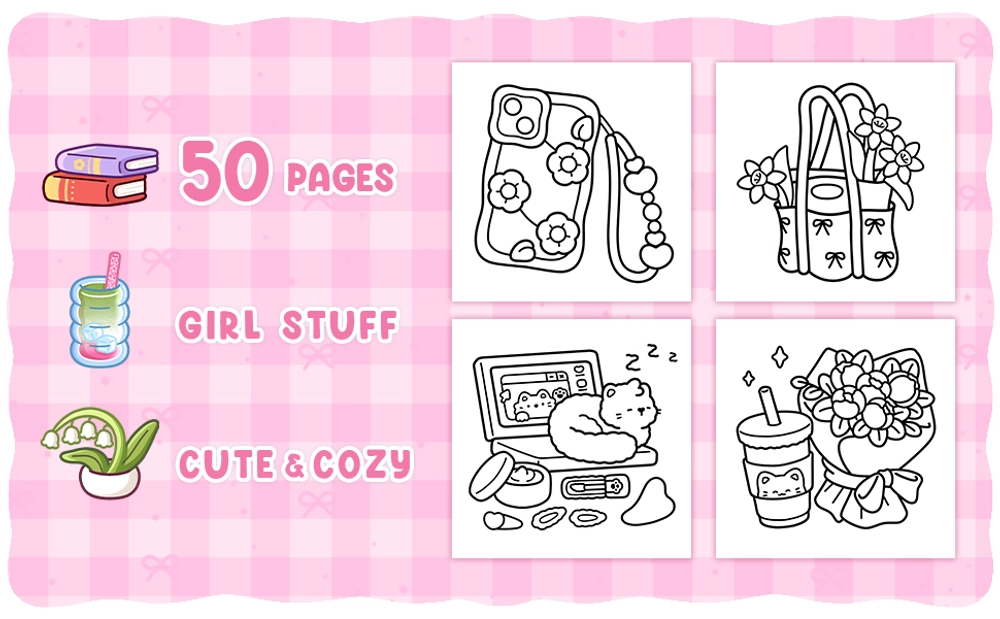 Girl Things Coloring Book - content plus - 1