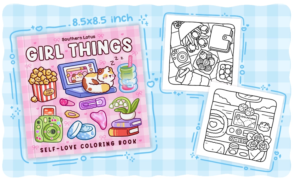 Girl Things Coloring Book - content plus - 3