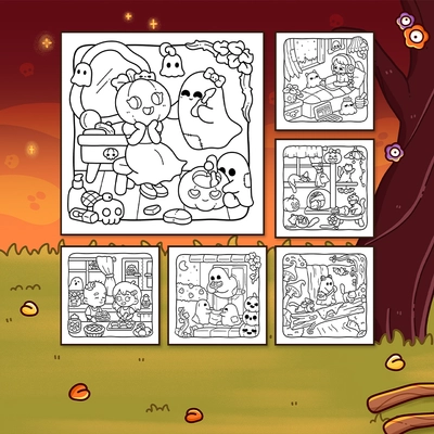 Spooky Fun Coloring Book - 2