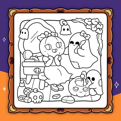 Spooky Fun Coloring Book - 3