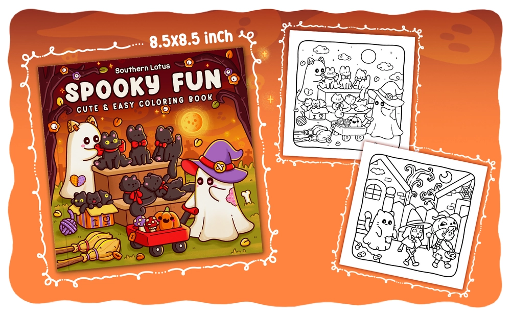 Spooky Fun Coloring Book - content plus - 2