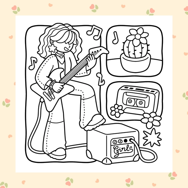 Girl Spaces Vol.2 Coloring Book - 5