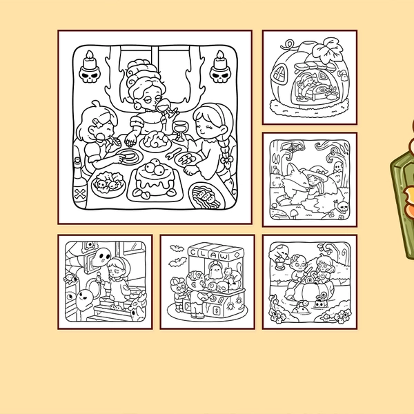 Spooky Vibes Vol.2 Coloring Book - 2