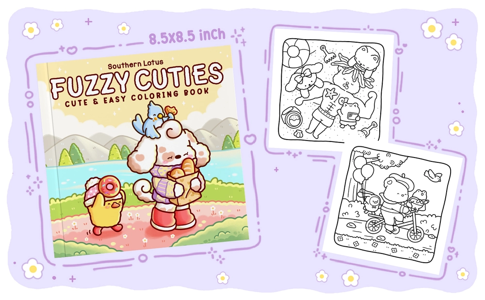 Fuzzy Cuties Coloring Book - content plus - 2