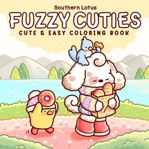 Fuzzy Cuties Coloring Book: Happiness Found in Everyday Moments