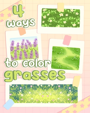 How to Draw Grass: 4 Easy Techniques for Grass Coloring Pages
