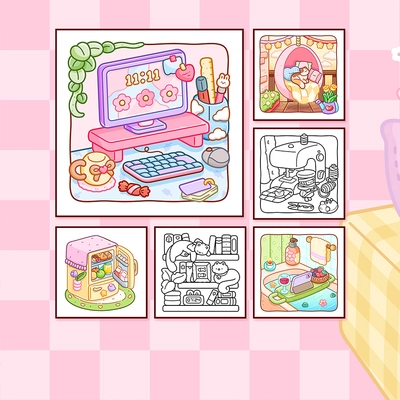 Chill Corners Coloring Book - 2