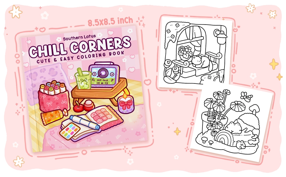 Chill Corners Coloring Book - content plus - 2