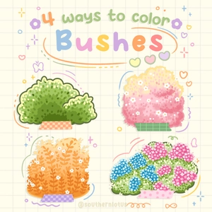 How to Draw Bushes: A Relaxing Way to Bring Nature into Your Cozy Coloring Page