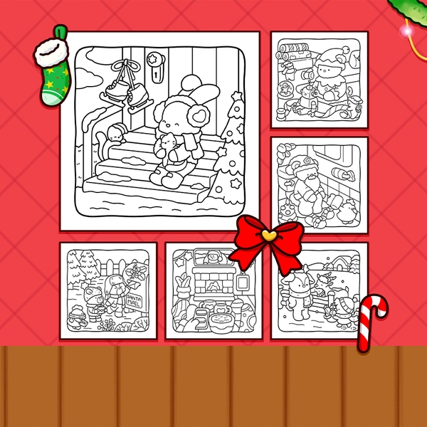 Funny Xmas Coloring Book - 2