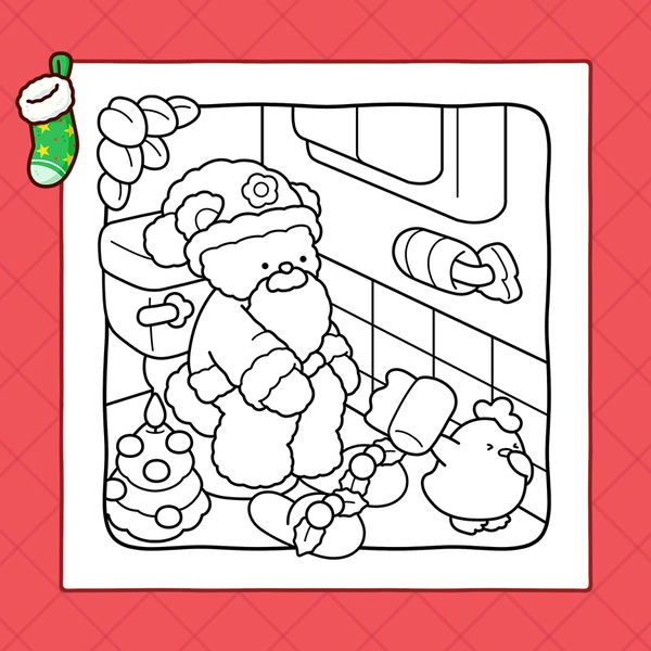 Funny Xmas Coloring Book - 4