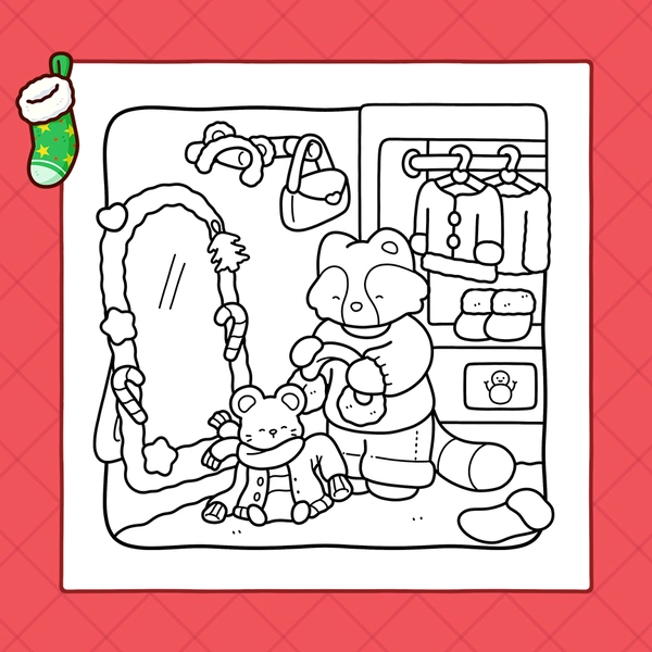 Funny Xmas Coloring Book - 5