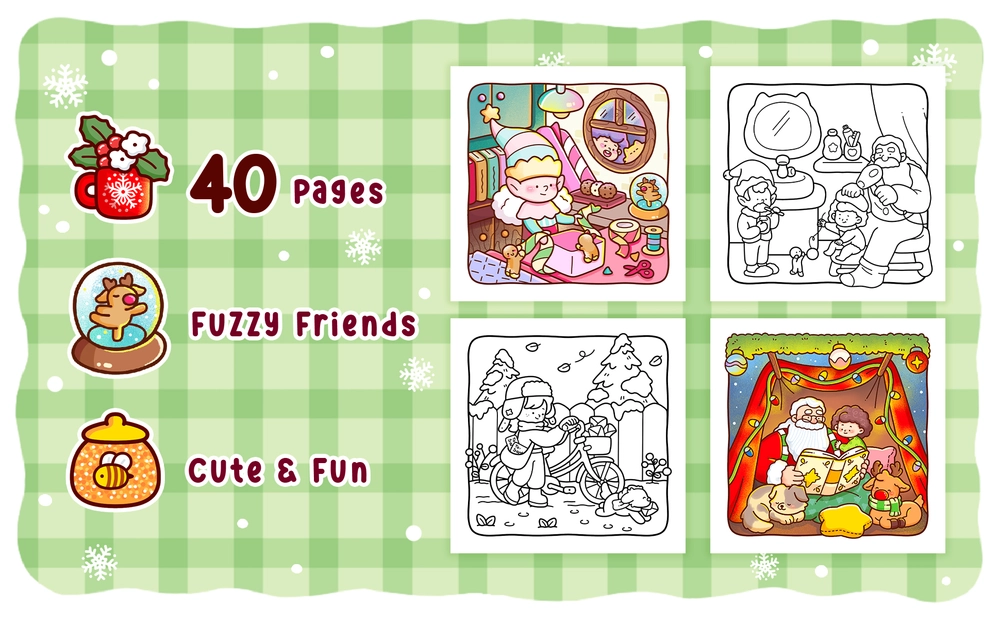 Merry Friends Coloring Book - content plus - 1