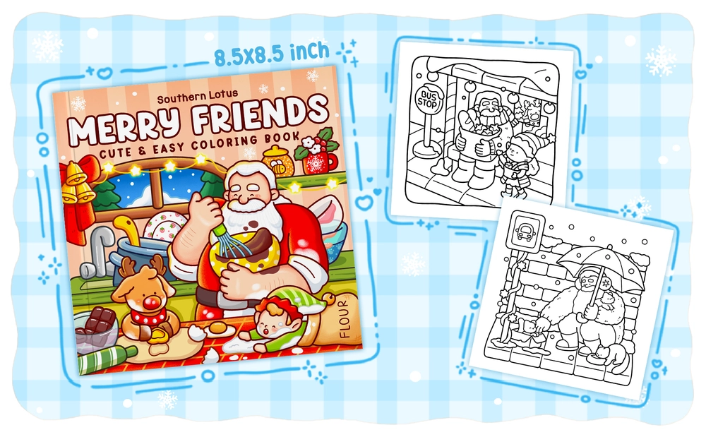 Merry Friends Coloring Book - content plus - 2