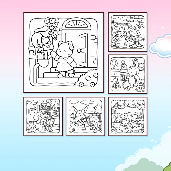 Little Friends Vol. 2 Coloring Book - 2