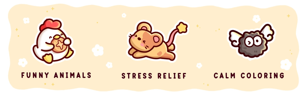 Little Friends Vol. 2 Coloring Book - content plus - 3