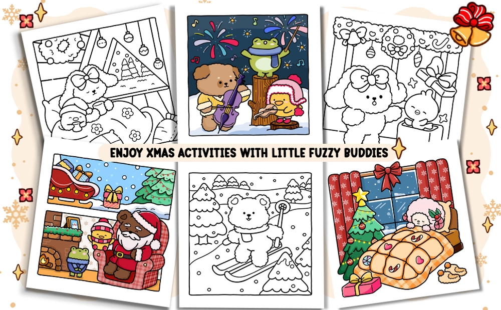 Xmas Times Coloring Book - content plus - 2