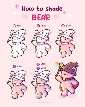 How to Shade Bear: A Cute Animal Coloring Page Guide to Create Fur Effects
