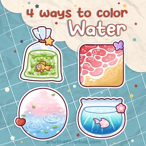 How to Color Water: A Cute and Easy Coloring Page Guide for Water Effects