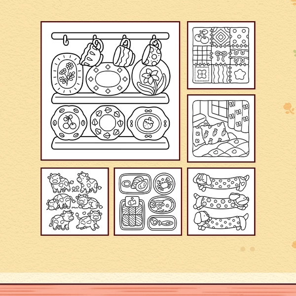 Cutie Patterns Coloring Book - 2