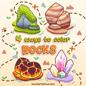 How To Draw Rocks In 4 Easy Ways For Your Cozy Nature Coloring Pages