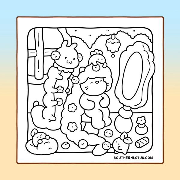 Tiny Friends Coloring Book - 3