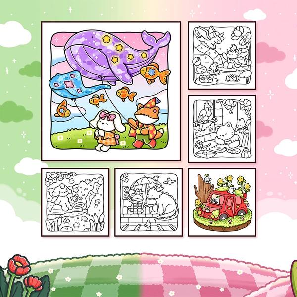 Fuzzy Fantasy Coloring Book - 2