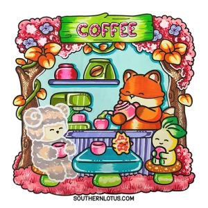 Gallery template image - Cozy Cuties, Fuzzy Hygge Coloring Book, Download Free Pdf Printable Colouring Pages