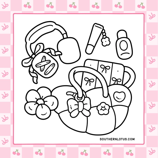 Comfy Vibes: Cozy Spring Girl Coloring Book - 4