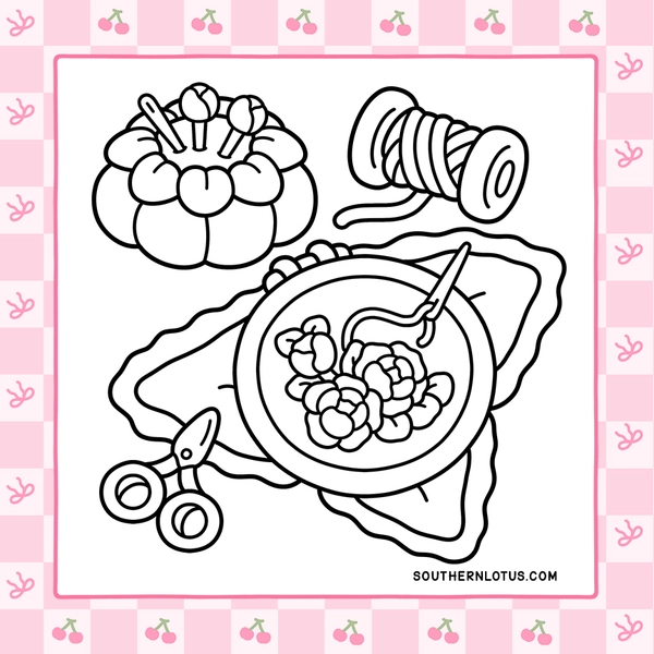 Comfy Vibes: Cozy Spring Girl Coloring Book - 5
